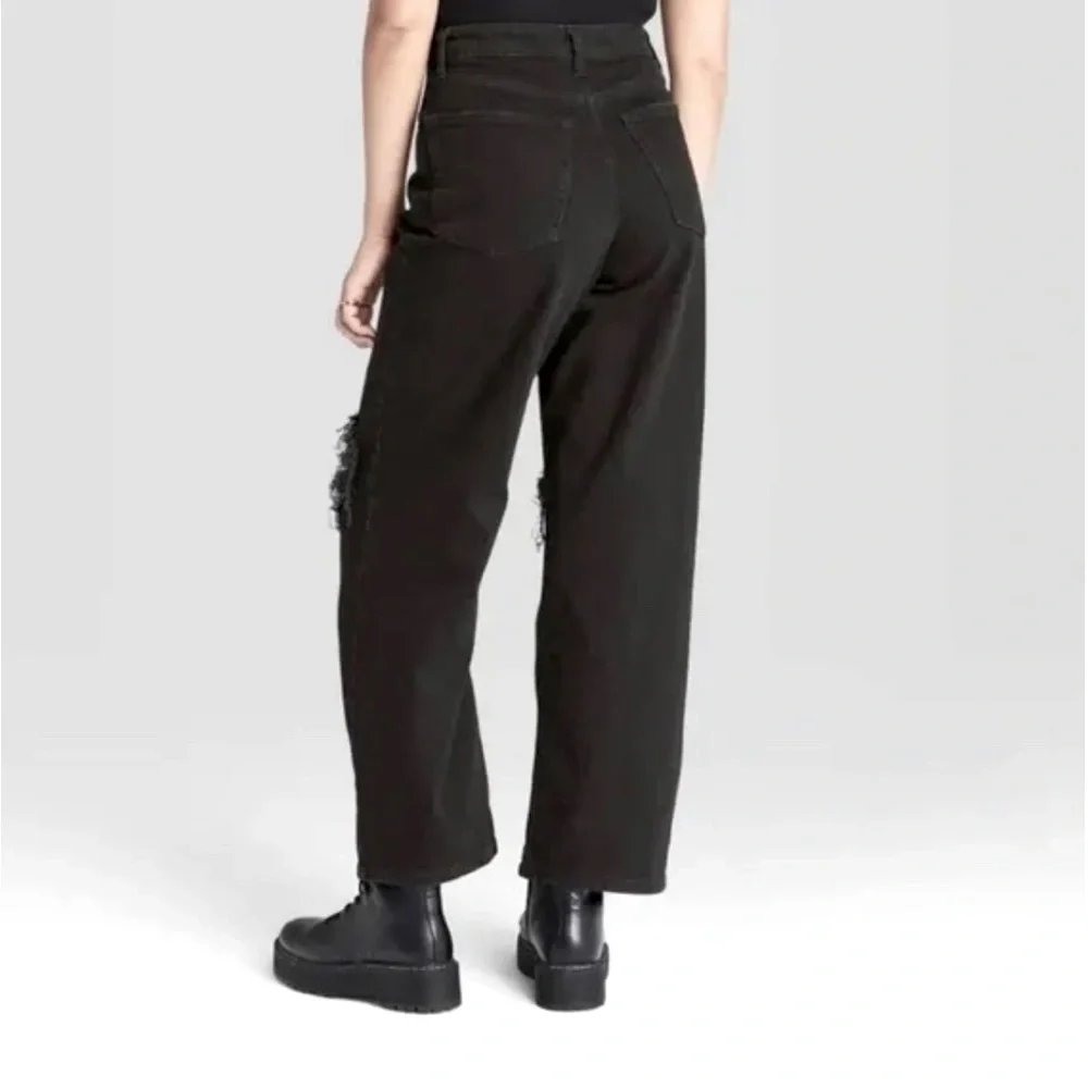 Wild Fable Women Distressed Highest Rise BAGGY Jeans Size 2 NWT - Picture 2 of 4